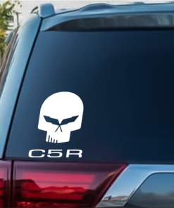 Corvette C5R Skull Window Decal Sticker
