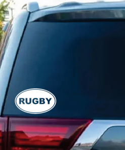 Rugby Euro Oval window decal Sticker