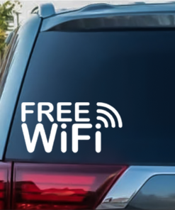 Free wifi window decal Sticker