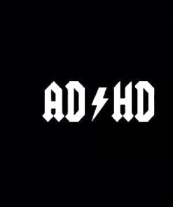 AD HD funny Window Decal Sticker