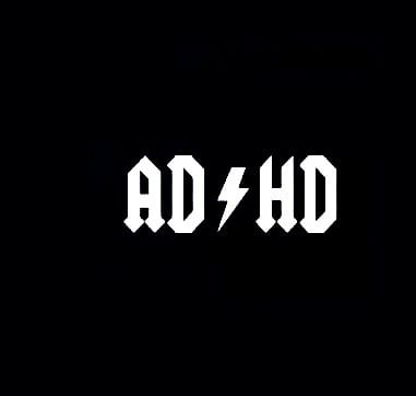 AD HD funny Decal Sticker