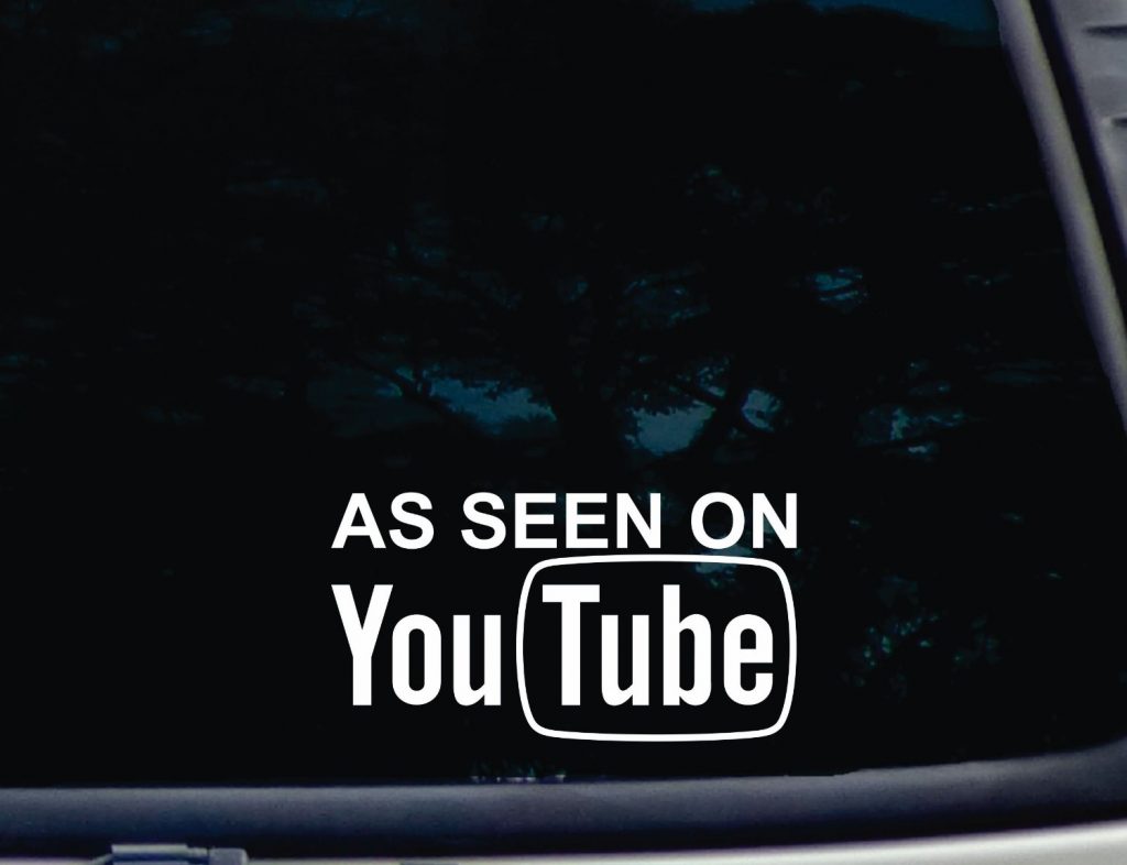 As seen on you tube Decal Sticker