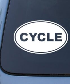 Cycle Euro Oval Decal Sticker