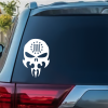 Dagger Skull Window Decal Sticker