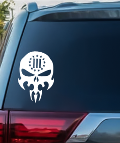 Dagger Skull Window Decal Sticker