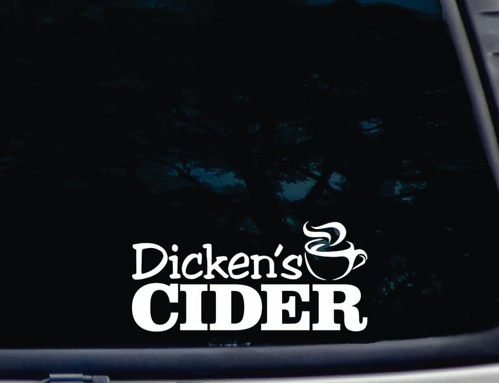 Dickens Cider Decal Sticker Custom Sticker Shop.