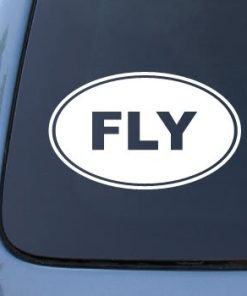 Fly Euro Oval Decal Sticker
