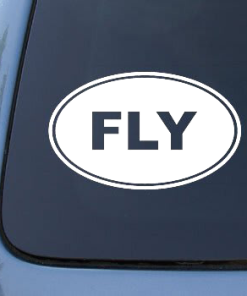 Fly Euro Oval window decal Sticker