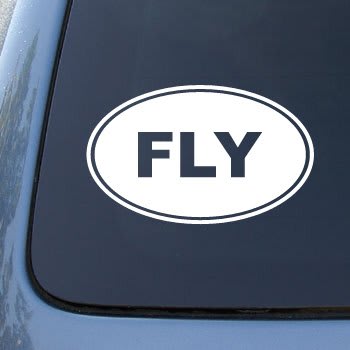 Fly Euro Oval Decal Sticker