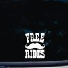 Free mustache rides Decal Sticker