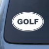Golf Euro Oval Decal Sticker