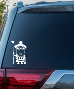 Gru Minion Golfer Window Decal Sticker