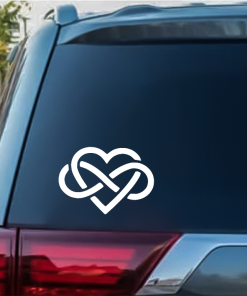Love Forever Infinity Heart Window Decal Sticker