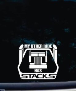 My other ride has STACKS decal sticker