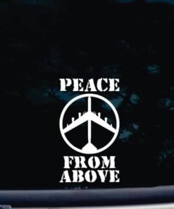 Peace From Above decal sticker