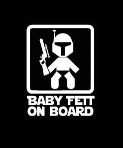 Baby Fett On Board Star Wars Decal Sticker