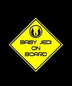 Baby Jedi On Board Decal Sticker a2