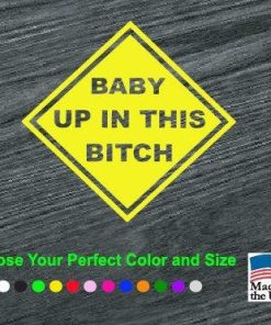 baby up in this bitch decal sticker