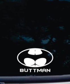 Buttman batman Parody Decal Sticker