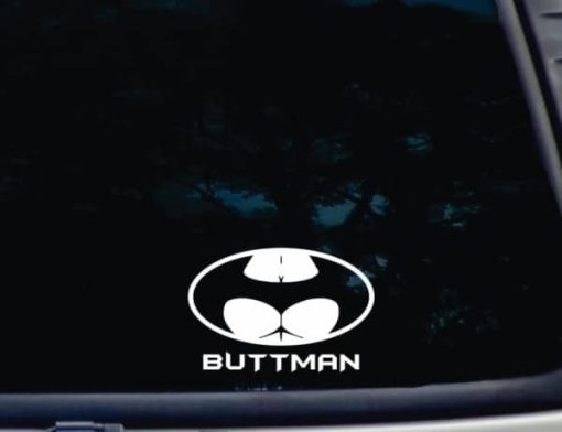 Buttman batman Parody Decal Sticker