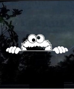 Cookie Monster Peeking window decal Sticker