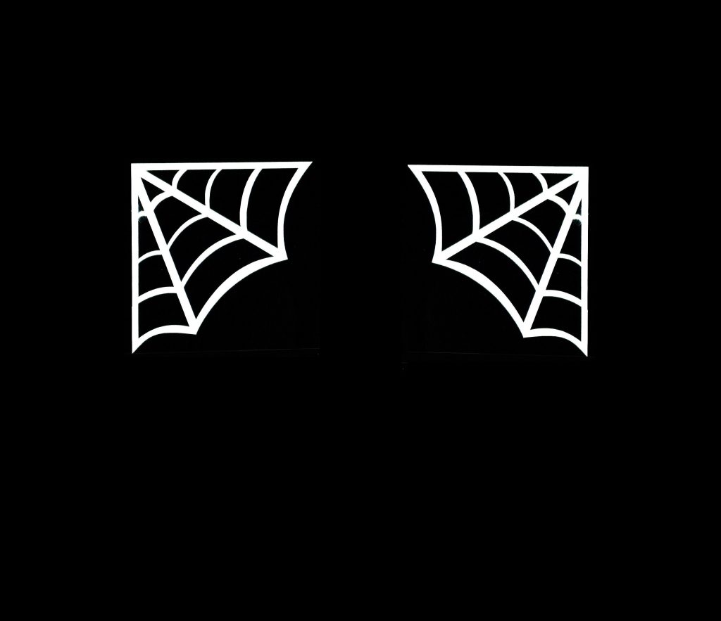 Spider Web Corner Set of 2 Decal Stickers