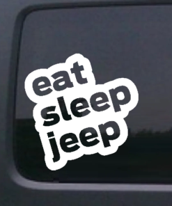 Eat Sleep - Jeep Wrangler Decals