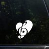 Love Music Heart Note Decal Sticker