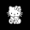 Hello Kitty with teddy bear Decal Sticker