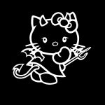  Hello Kitty Devil Window Decal Sticker
