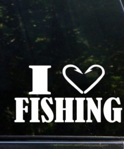 I love fishing decal sticker