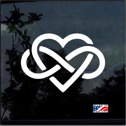 infinty heart love forever decal sticker