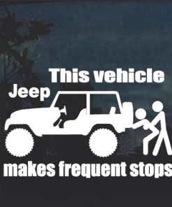 Jeep Frequent Stops - Jeep Wrangler Decals