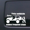 Jeep Frequent Stops - Jeep Wrangler Decals