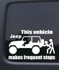 Jeep Frequent Stops - Jeep Wrangler Decals