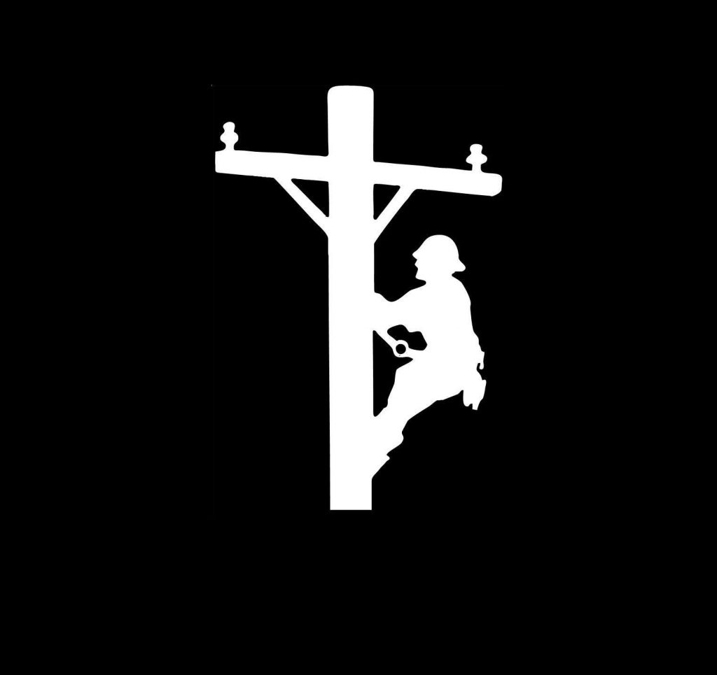 Lineman electrician Car Decal Sticker
