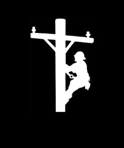 Lineman electrician Climbing Decal Stickers