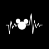 Mickey mouse heartbeat - Cartoon Decal Sticker
