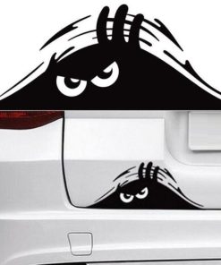 Peeking Monster Bumper Sticker