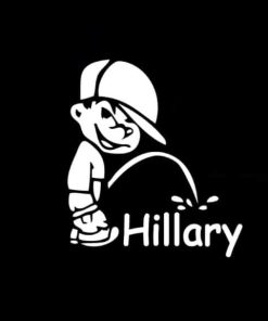 Piss on Hillary Clinton Decal Sticker