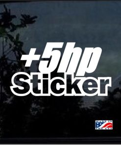 plus 5 hp jdm decal sticker