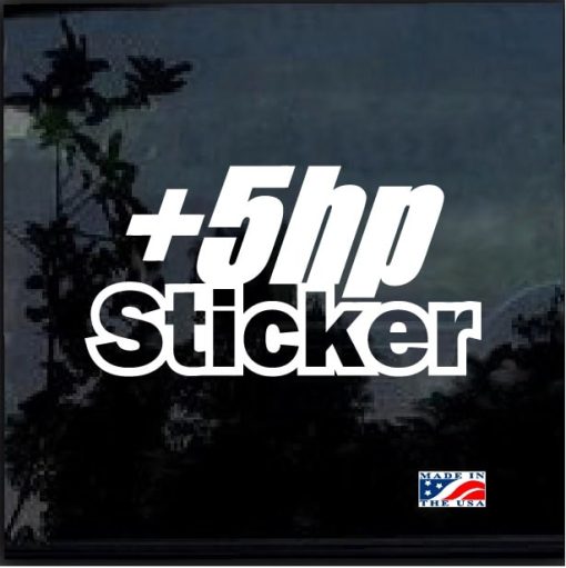 Plus 5 Hp Jdm Car Window Decal Stickers | Custom Made In the USA | Fast ...