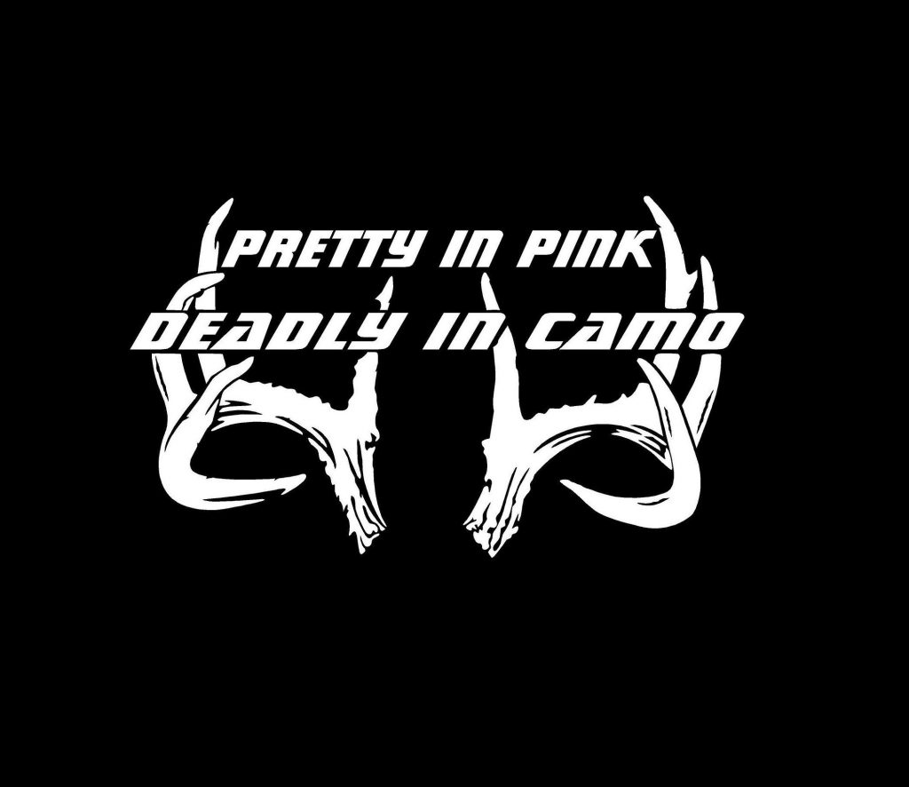 Pretty Pink Deadly Camo Decal Sticker