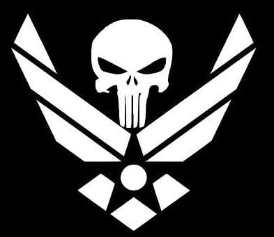 Sticker Punisher Air Force Gray 