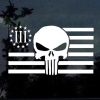 punisher skull flag decal sticker