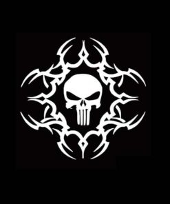 Punisher Tribal Decal Sticker