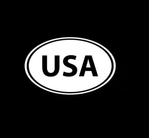 USA Oval Decal Sticker