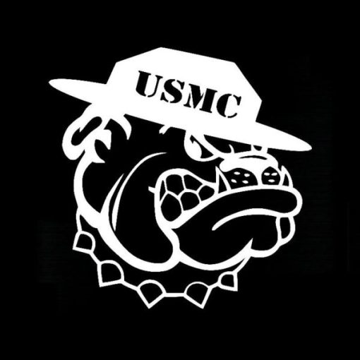 USMC Devil Dog Decal Sticker II