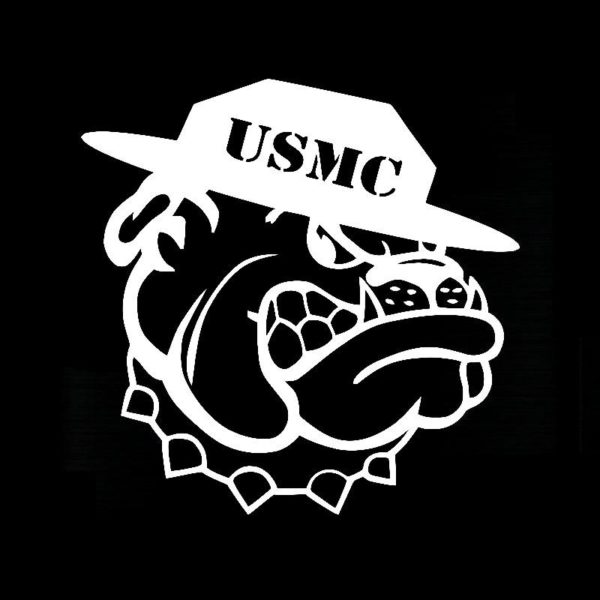 US Marines Devil Dog Military Vinyl Decal Sticker Window Wall Car 