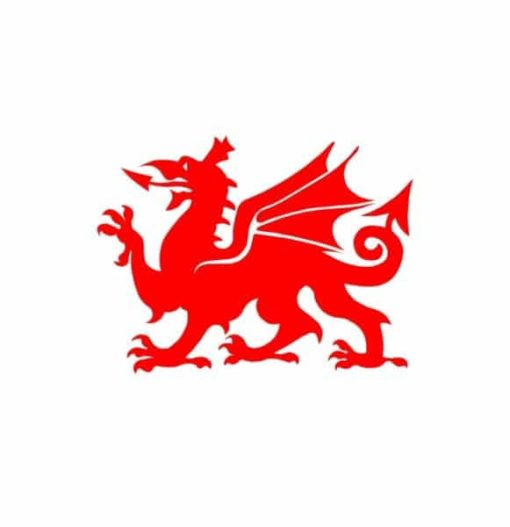 Wales Red Dragon Decal Sticker